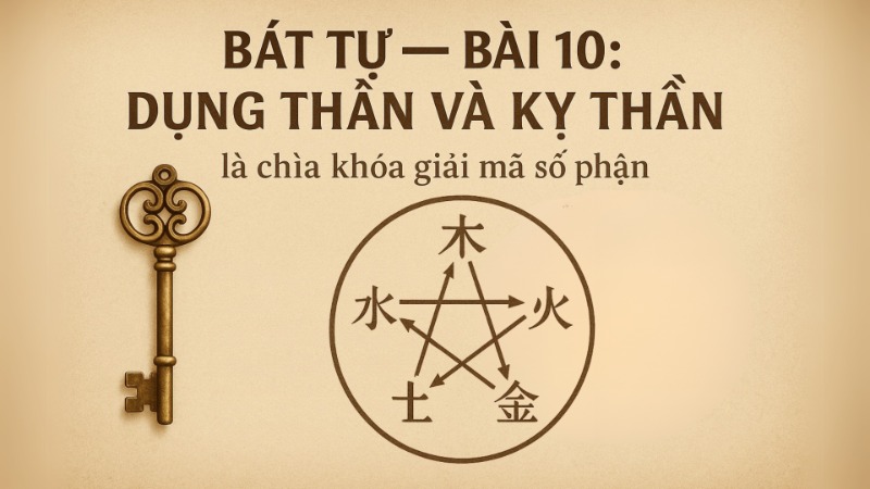 Bát Tự - Bài 10 Dụng Thần và Kỵ Thần là chìa khóa giải mã số phận